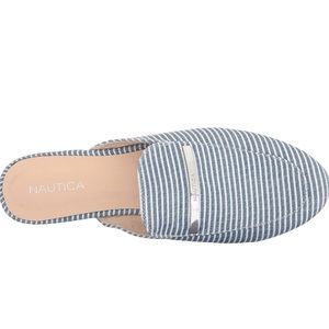 NIB Nautica Labella blue stripe mules